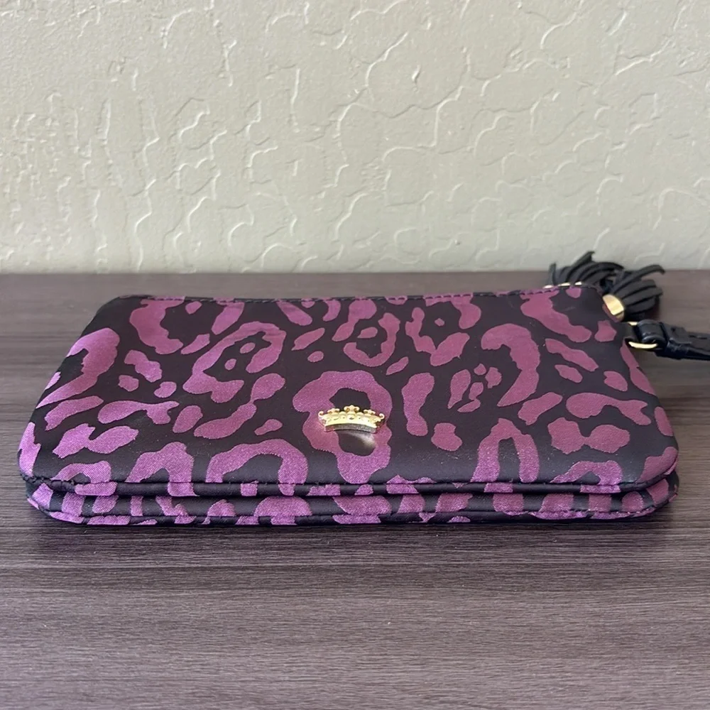 Juicy Couture Black and Purple Zebra‎ Print Wristlet